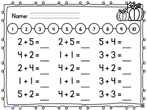 Thanksgiving Number Line Addition Fun