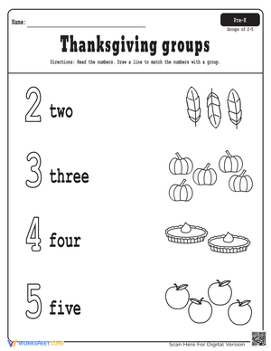 Thanksgiving Math Grouping