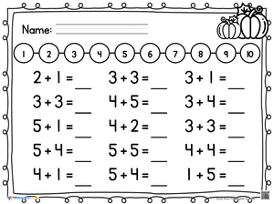 Thanksgiving Number Line Addition | Essential Grade 1 Math