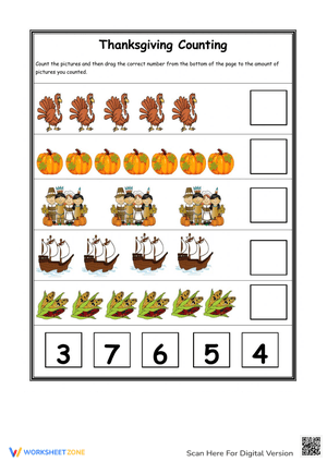 Thanksgiving Counting Practice