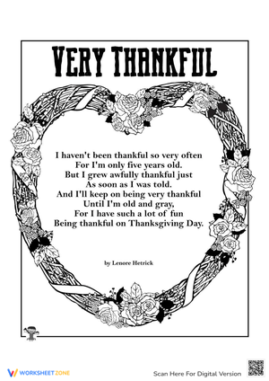 Express Thankfulness with this Thanksgiving Worksheet