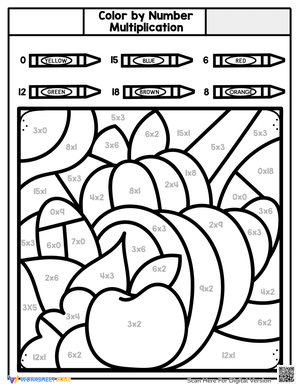 Fruity Fun: Color by Multiplication