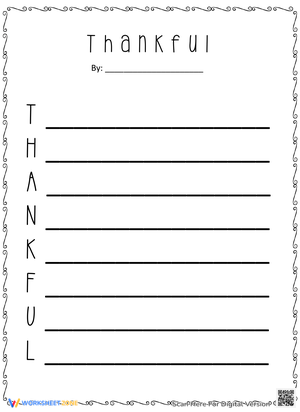 Thankful Acrostic Poem
