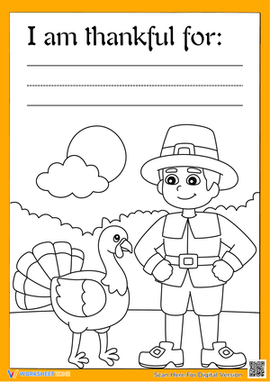 Thanksgiving Coloring and Gratitude Kids