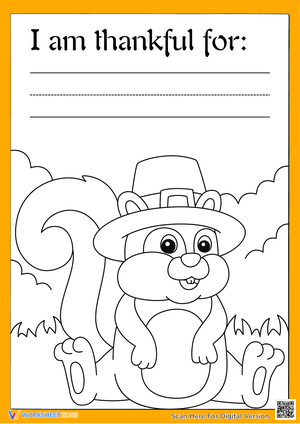 Thanksgiving Coloring and Gratitude Sheet