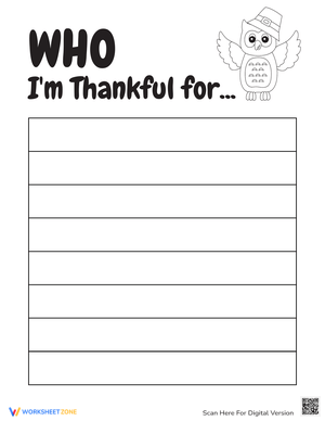 Who I'm Thankful for