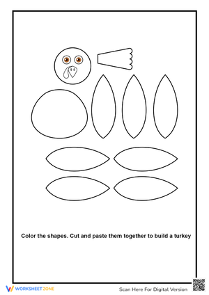 Simple Turkey Template Printable