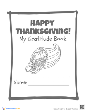 Thanksgiving Thankfulness Coloring Activity