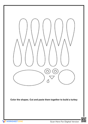Printable Turkey Crafts For Preschoolers