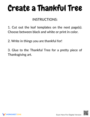 Create a Thankful Tree