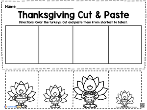 Thanksgiving Cut & Paste Turkey 4
