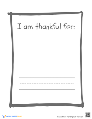 Thanksgiving Gratitude Coloring Activity