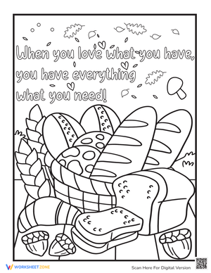 Grateful Thanksgiving Coloring Fun