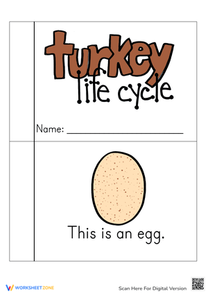 Turkey Life Cycle Printable Book | Grade 3 Science