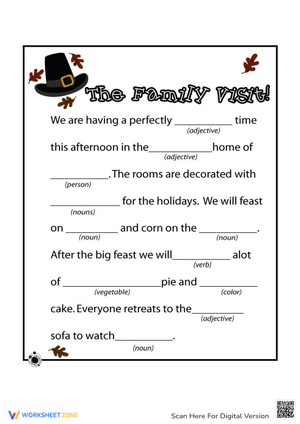 The Family Trip Ad Libs Game