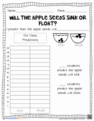 Apple Seed Sink or Float Experiment | Essential Grade 3-5