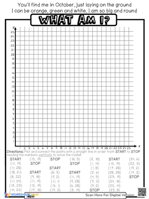 Fall Fun: Coordinate Plane Mystery Picture