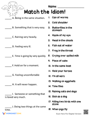 ESL Idioms Activities 2