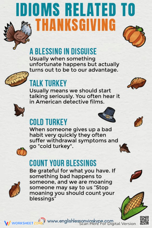 Idioms related to Thanksgiving