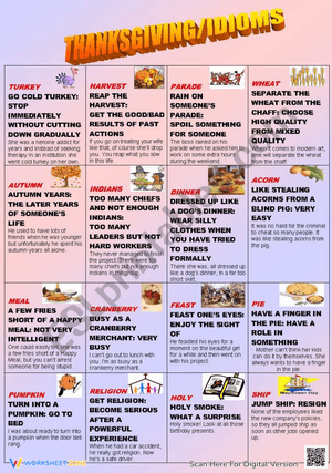 Thanksgiving Idioms 3
