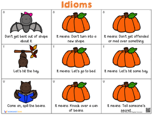Fall Idioms Practice Worksheet