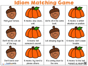 Engaging Fall Idiom Matching Game