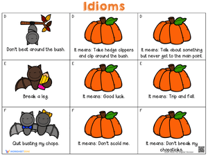 Fall Idioms Vocabulary Builder