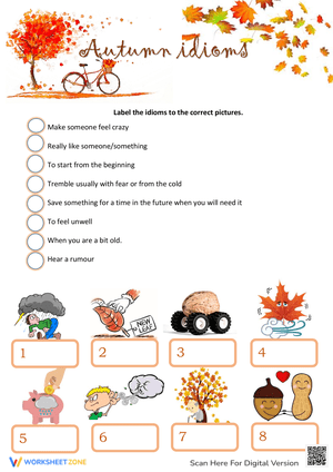 Autumn Idioms Exercise