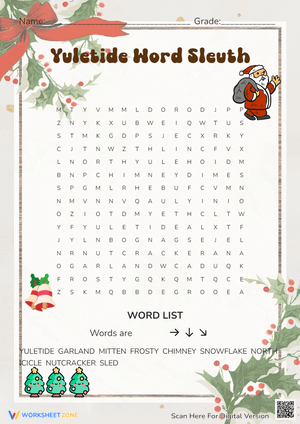 Yuletide Word Sleuth