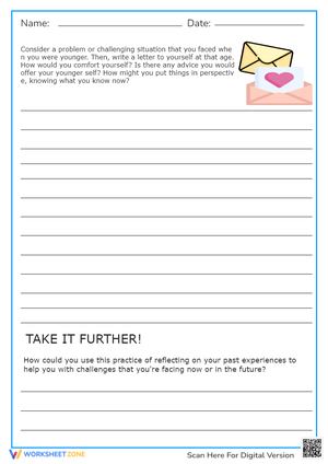 Letter To My Younger Self Reflection And Writing Activity