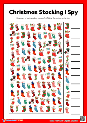 Christmas Stocking I Spy Fun