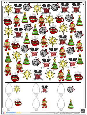 Christmas I Spy Game Worksheet