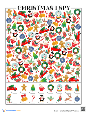 Fun Christmas I Spy Challenge