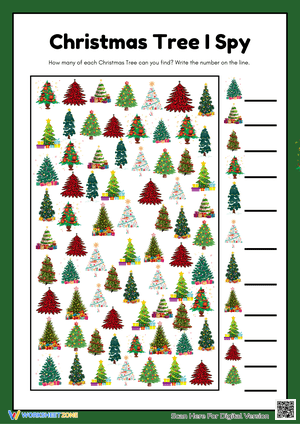 Christmas Tree I Spy Activity