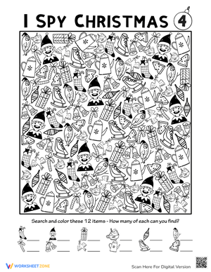 Christmas I Spy Learning Fun