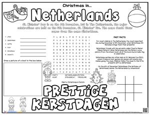 Christmas in Netherlands Activities for Kindergarten 