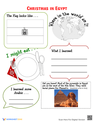 Christmas in Egypt Worksheet