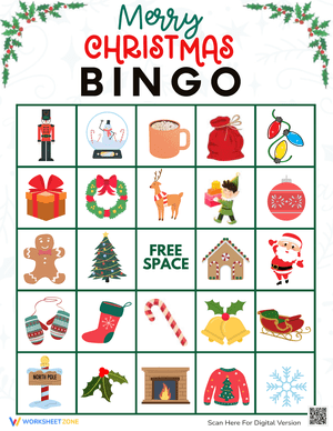 Joyful Christmas Bingo Game for Holiday Fun