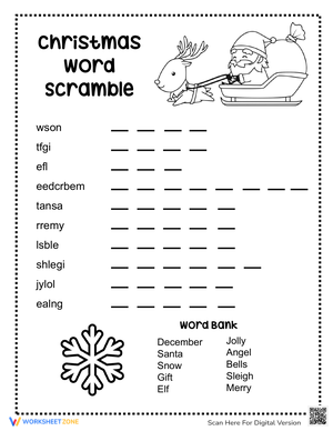 Solve Christmas Scramble
