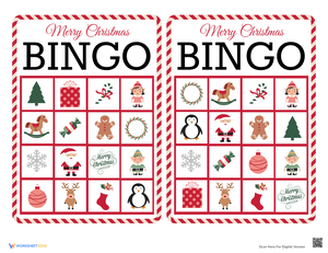 Merry Christmas Bingo: A Festive Holiday Game