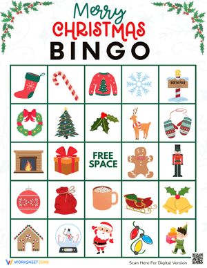 Festive Christmas Bingo Game for Holiday Cheer