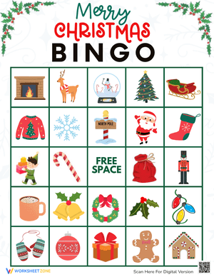 Festive Christmas Bingo Game for Holiday Fun