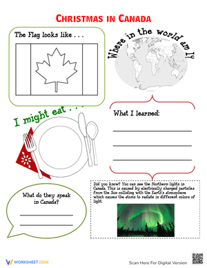 Explore Christmas Traditions in Canada with This Worksheet
