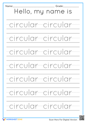 Trace the Words