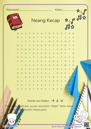 Sundanese Vocabulary Word Search | Grade 7 Essential