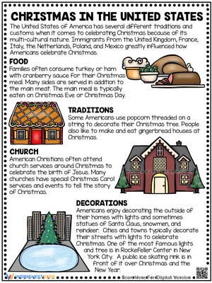 Christmas Traditions in the United States: Reading Comprehension