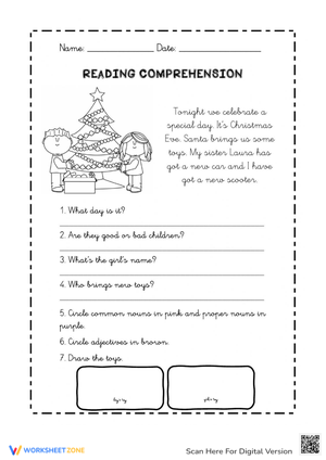 Improve Skills with Christmas Reading Comprehension