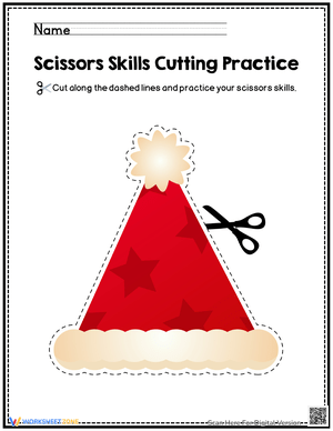 Christmas Cutting Practice for Fine Motors