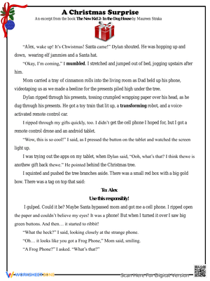 A Christmas Surprise Reading Comprehension Fun