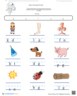 Know Your Short Vowels!